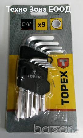 Шестограми/Лимбуси комплект 9бр. TOPEX, снимка 2 - Други инструменти - 17559152