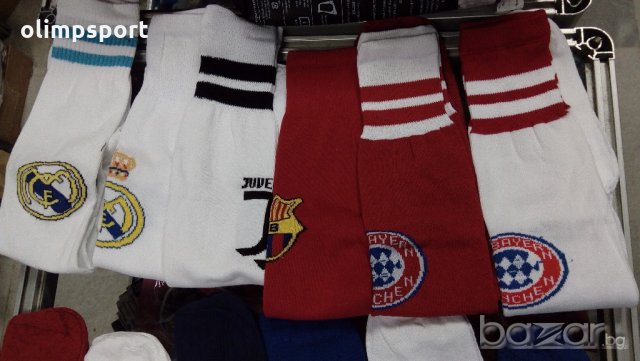 футболни чорапи ,калци,гети нови Real Madirid Barcelona Chelsea Juventus Bayern Munhen Arsenal , снимка 2 - Футбол - 19351851