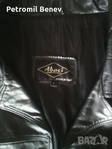 Страхотно кожено яке-сако"Аbaci", снимка 2 - Якета - 25179777