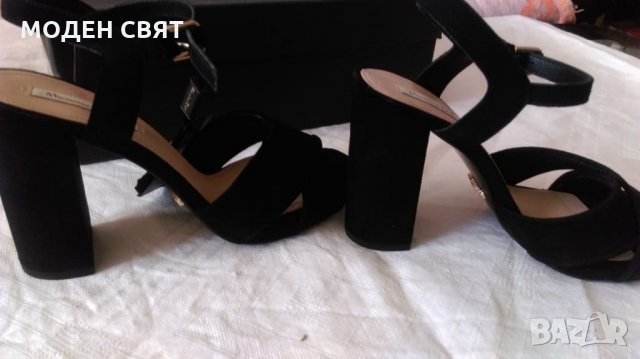 ОРИГИНАЛНИ сандали на ток MASSIMO DUTTI, снимка 3 - Дамски елегантни обувки - 24042636
