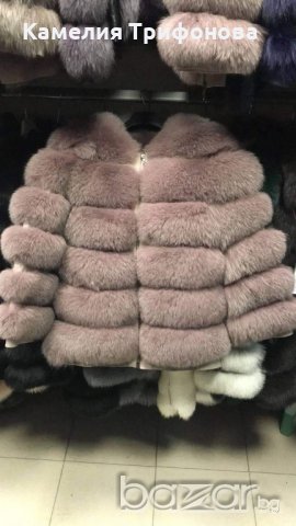 Кожено палто лисица , снимка 2 - Палта, манта - 20452787