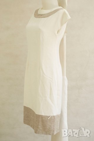 Рокля в екрю и беж марка La`Aurora - EU 36, снимка 3 - Рокли - 22368817