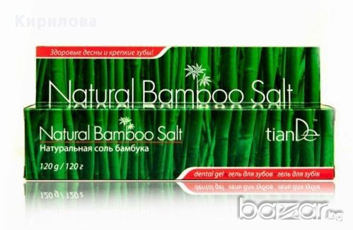 Гел за зъби Натурална бамбукова сол, 120 g, снимка 2 - Други - 13657369