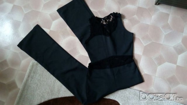 Черен,официален гащеризон с дантела, снимка 2 - Гащеризони - 19915219