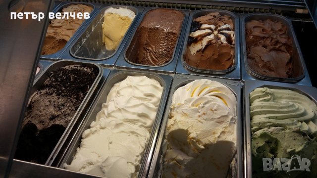 RANIERI-HUSKI-професионана слад.витрн.12 вани-ИТАЛИАНСКА ВИТРИНА ЗА сладолед, снимка 4 - Хладилни витрини и фризери - 21871898