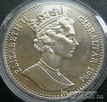 2,8 екю 1994, Гибралтар, снимка 2 - Нумизматика и бонистика - 7731774