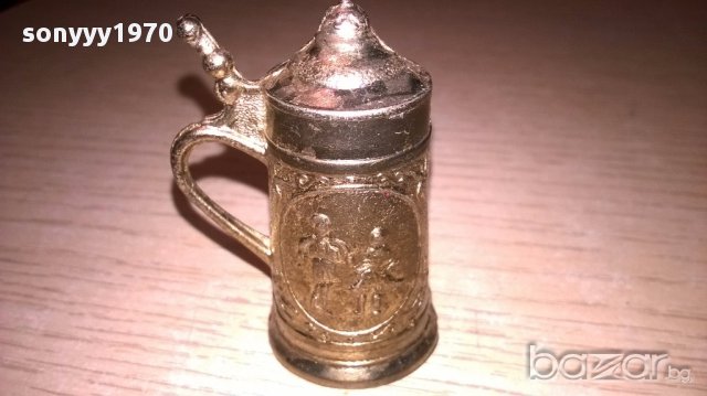 Ретро халба-мини колекция-5.5х4х3см-внос швеицария, снимка 3 - Антикварни и старинни предмети - 17201899