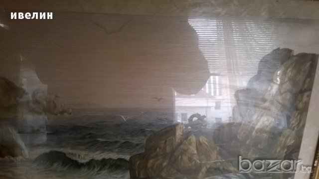 картина везана на плат-море, снимка 5 - Картини - 12265504