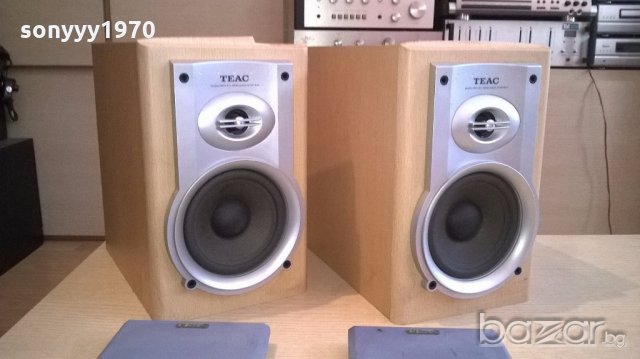 teac-2х50w/6ohm-2бр тонколони-28х26х17см-внос швеицария, снимка 2 - Тонколони - 18345544