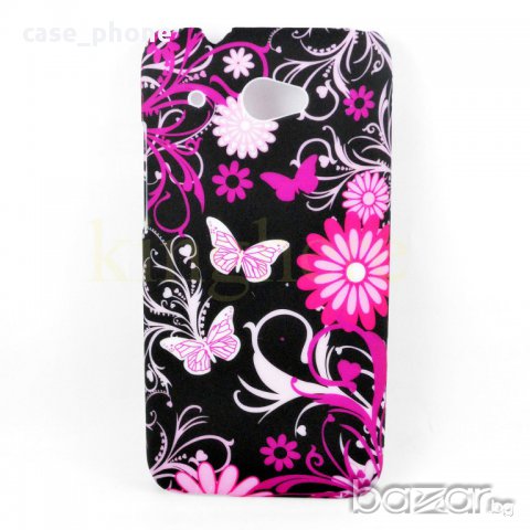 Нов Твърд кейс HTC Desire 601 (zara) - син ,черен,пеперуди,цветя, снимка 5 - Калъфи, кейсове - 10991723