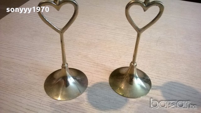 финни Свещници 2броя-23/7см-мед/месинг-внос швеицария, снимка 11 - Антикварни и старинни предмети - 13923412