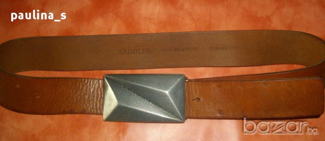 Два различни броя / Винтидж! Унисекс колан от естествена кожа "Saddler" и "Banana Republic" , снимка 6 - Колани - 14991312