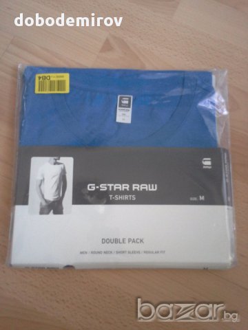 Нови тениски 2 броя пакет G star Raw T-shirt double pack, оригинал, снимка 11 - Тениски - 13610360