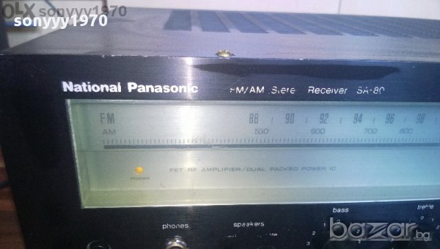 national panasonic sa-80 stereo receiver-japan-нов внос швеицария, снимка 13 - Ресийвъри, усилватели, смесителни пултове - 8529879