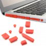 Комплект силиконови тапи против прах за MacBook Pro 13" 15" различни цветове  , снимка 3