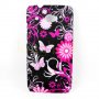 Нов Твърд кейс HTC Desire 601 (zara) - син ,черен,пеперуди,цветя, снимка 5
