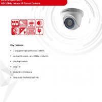 5в1 TVI/AHD/HD-CVI/CVBS/960Н Камера Hikvision DS-2CE56D0T-IRPF 2 Мегапиксела 1080р Водоустойчива, снимка 2 - HD камери - 23448397