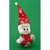 Декоративна фигурка, светеща в различни цветове - снежен човек. Изработена от PVC материал, снимка 4 - Коледни подаръци - 16204492