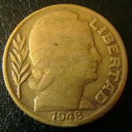 20 центаво 1948, Аржентина, снимка 2 - Нумизматика и бонистика - 15763415