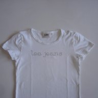 Lee, бяла тениска за девойка,146/152 см. , снимка 2 - Детски тениски и потници - 18022702