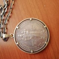 Сребърен медальон Patrona Bavaria 1855, снимка 5 - Антикварни и старинни предмети - 22070621
