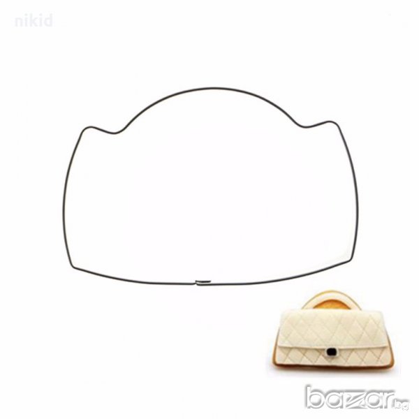 Дамска чанта метален резец форма тесто фондан бисквитки декорация украса, снимка 1