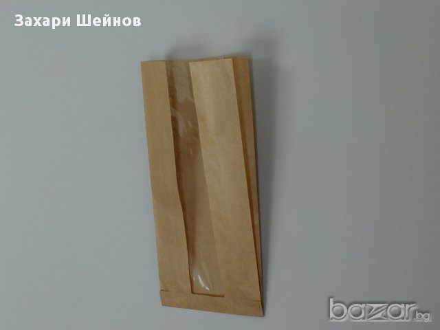 Хартиен Плик за хляб 17/37/7 с Прозорец, снимка 3 - Друго търговско оборудване - 11744807
