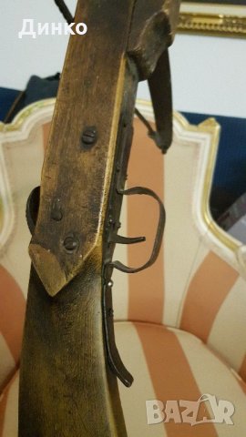 Старинен арбалет от18век оригинал., снимка 4 - Антикварни и старинни предмети - 22171429