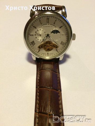 Мъжки луксозен часовник A.Lange & Sohne Tourbillon клас ААА+, снимка 3 - Мъжки - 8400305