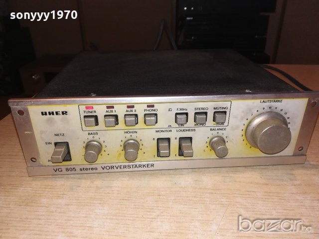 uher vg805 preamplifier-made in japan-внос швеицария, снимка 3 - Ресийвъри, усилватели, смесителни пултове - 20619683