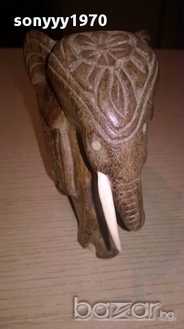 Красив слон-дървен 13/10/7см-внос швеицария, снимка 8 - Антикварни и старинни предмети - 16169330