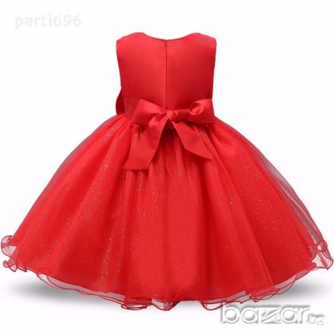 Детска рокля червена ново. за височина 160 см. 5 ЦВЯТА., снимка 2 - Детски рокли и поли - 17445754
