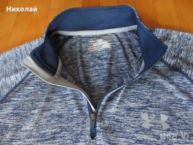 Under Armour  Tech half Zip Long Sleeve Top-светло синя, снимка 3 - Спортни дрехи, екипи - 24214863