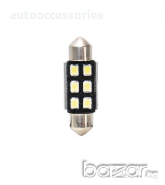  LED Диодна Крушка SV8,5 36 MM (C5W) CANBUS 6XLED VECTA , снимка 1 - Аксесоари и консумативи - 18467040