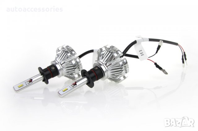 3000050666 Комплект LED Лед Диодни Крушки за фар Amio SX H1 40W. Над 200% по-ярка светлина., снимка 4 - Аксесоари и консумативи - 25809360