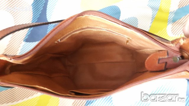 MUSKA - кафява чанта от естествена кожа, снимка 8 - Чанти - 17666759