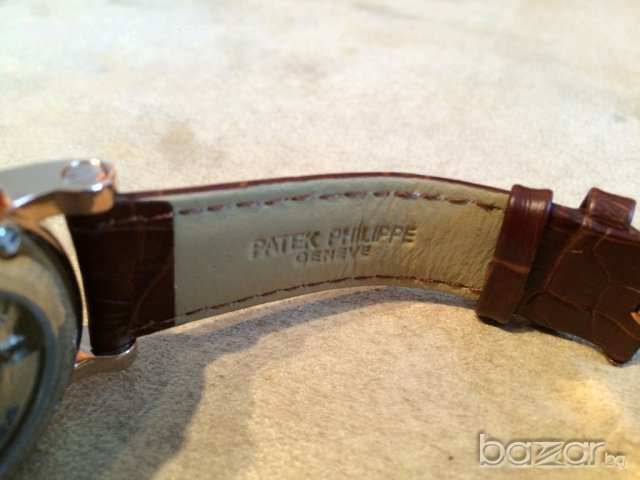 Мъжки луксозен часовник PATEK PHILIPPE клас ААА+ реплика, снимка 9 - Мъжки - 8543456