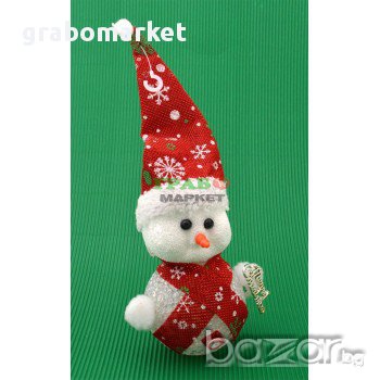 Декоративна фигурка, светеща в различни цветове - снежен човек. Изработена от PVC материал, снимка 4 - Коледни подаръци - 16204492