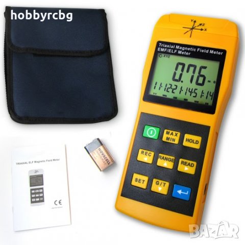 Уред за измерване на ЕМП радиочестотна радиация Гаус метър 2000 mG, снимка 4 - Други инструменти - 21706876