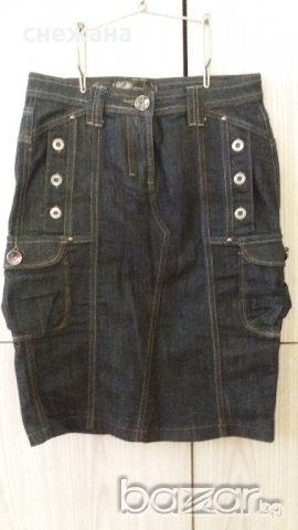 дънкова пола, снимка 3 - Поли - 18683330