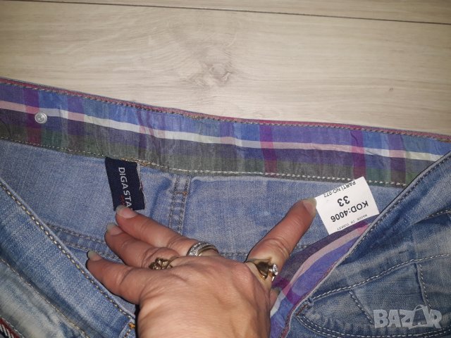 Мъжки къси дънкови панталони марка Diga Star , снимка 2 - Къси панталони - 23420046