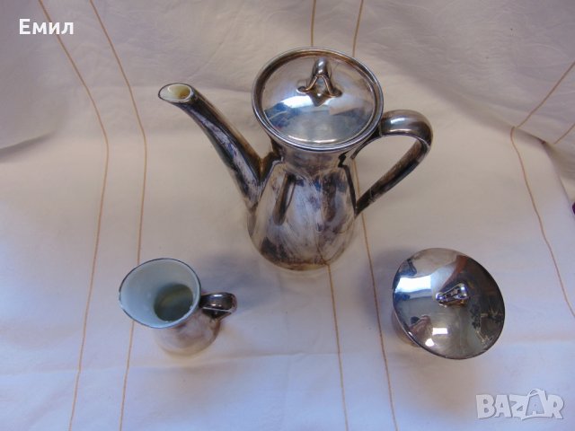 Антикварен посребрен порцелан WMF, снимка 2 - Колекции - 25004354