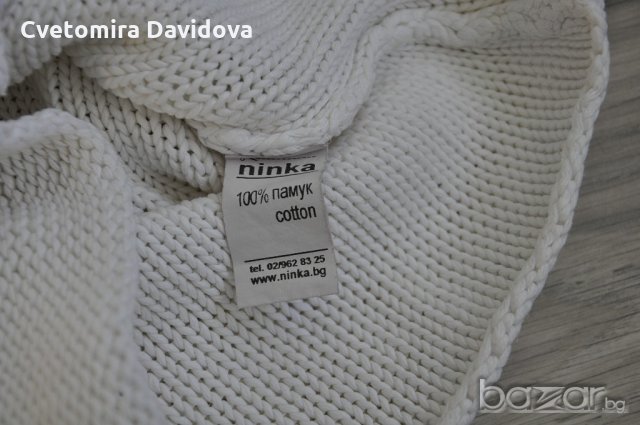 Бял пуловер , снимка 4 - Блузи с дълъг ръкав и пуловери - 19791784