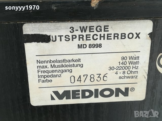 mideon-2бр тонколони-внос швеицария, снимка 15 - Тонколони - 22466709