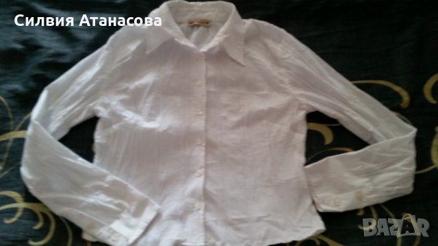 Бяла дамска риза , снимка 1 - Ризи - 22406403