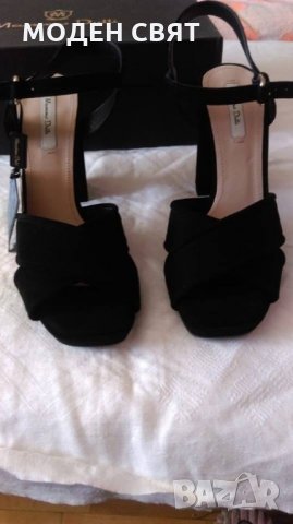 ОРИГИНАЛНИ сандали на ток MASSIMO DUTTI, снимка 1 - Дамски елегантни обувки - 24042636