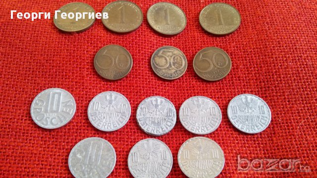 Австрийски монети, 15 броя, емисии от 1962г. до 1993г., много запазени, снимка 5 - Нумизматика и бонистика - 17128420