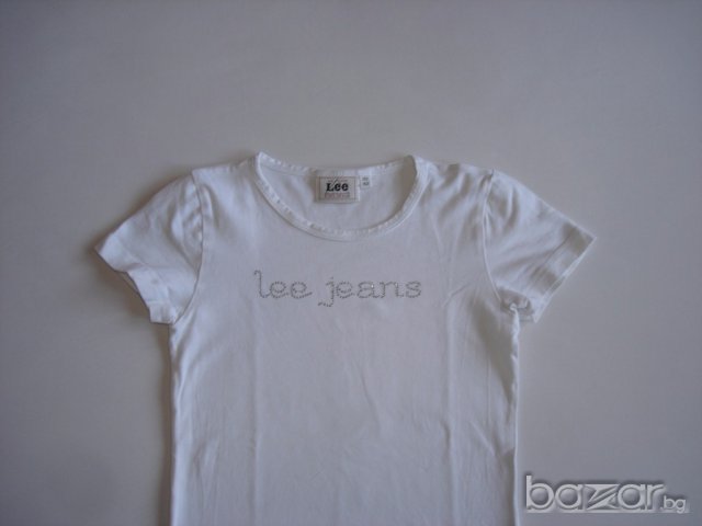 Lee, бяла тениска за девойка,146/152 см. , снимка 2 - Детски тениски и потници - 18022702