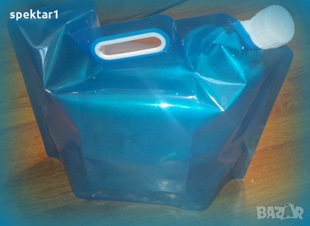Сгъваема туба за вода течности преносима в джоб напълнеха до 10 литра, снимка 1 - Други стоки за дома - 23830840