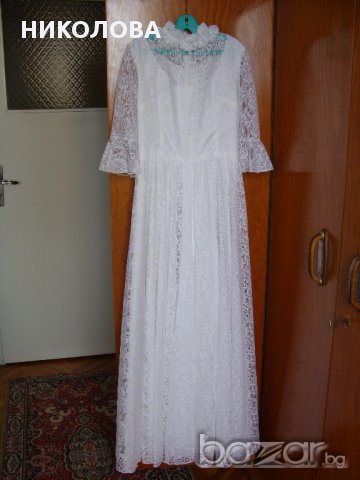 Булчинска / шаферска рокля от дантела, снимка 2 - Сватбени рокли - 17719859